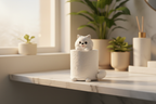 Pomeranian White Lifestyle